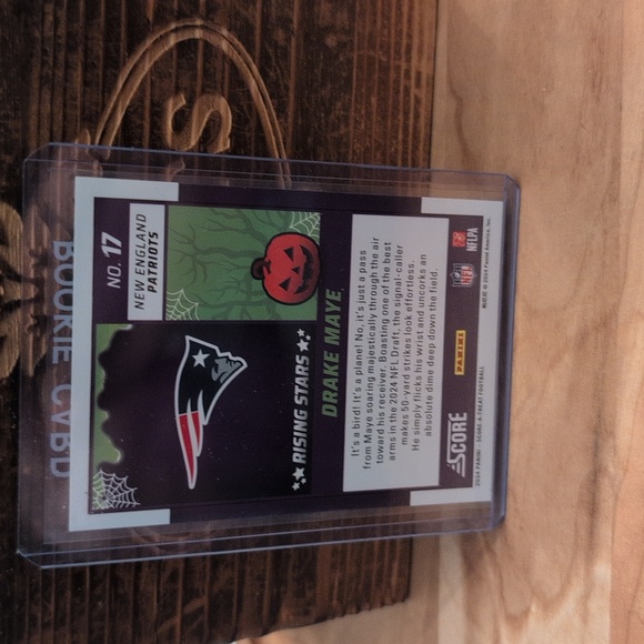 2024 Score Drake Maye Rookie Card Halloween Rising Stars Patriots MVP? - Picture 2 of 2